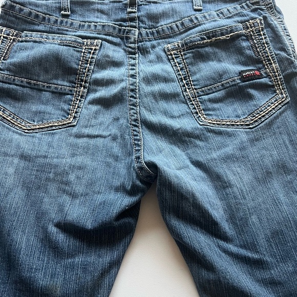 Ariat M4 Rebar FR Jean Shorts Mens 38x10 Low‎ Rise Cut Off Jorts (B5) - Picture 10 of 12